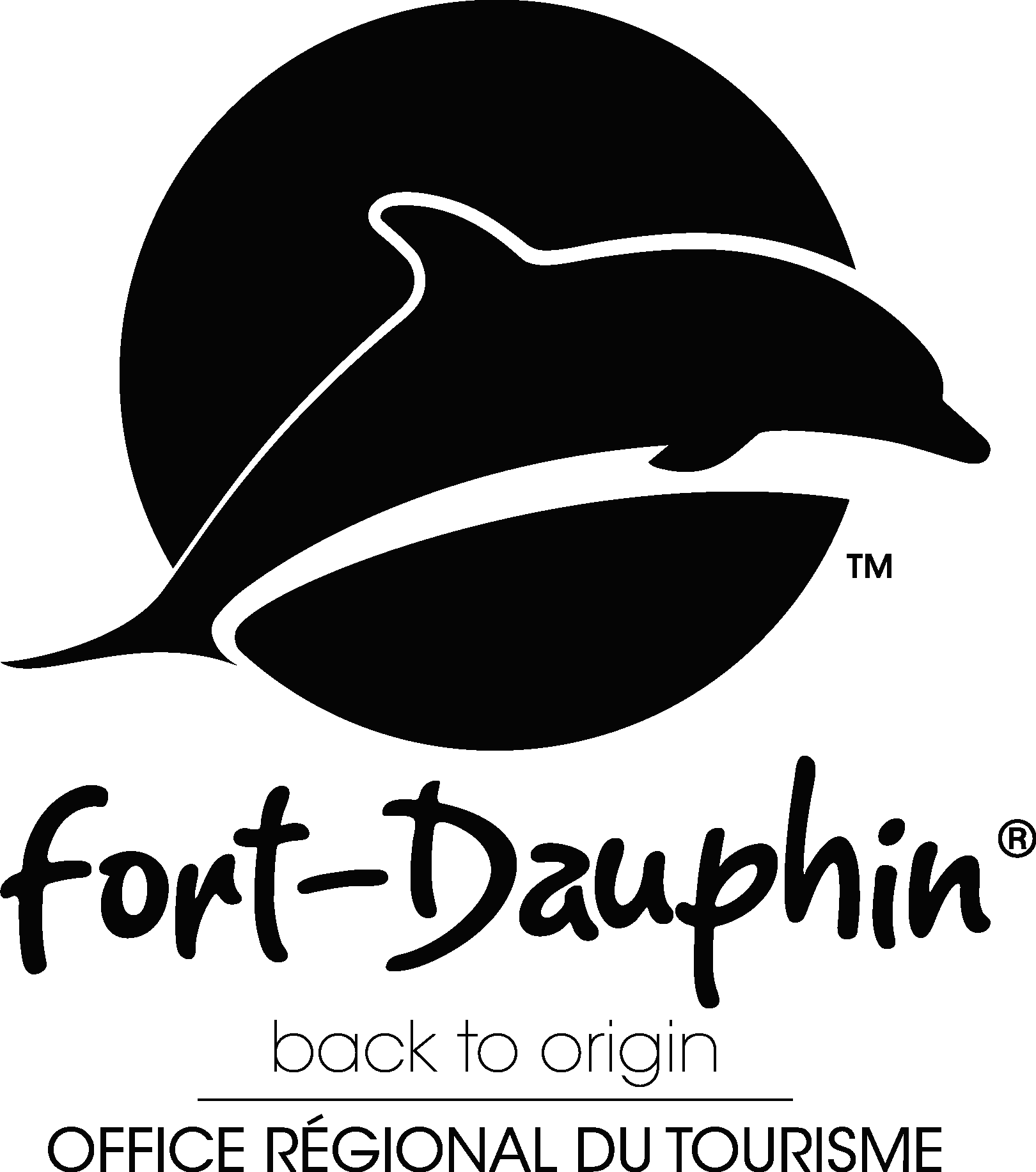 Fort Dauphin Madagascar Black Logo Vector Logo